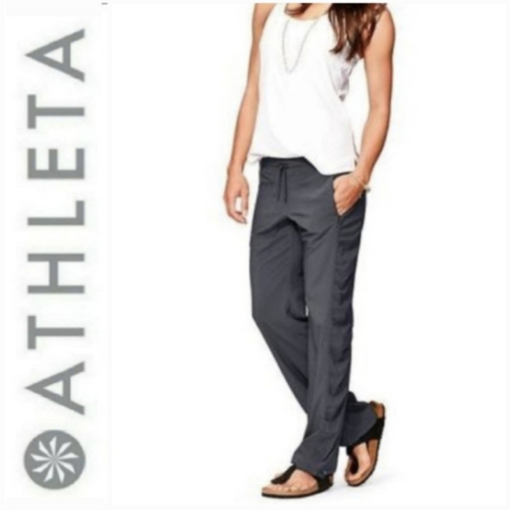 Athleta Lined La Viva Ruched Jogger Pants in Gray